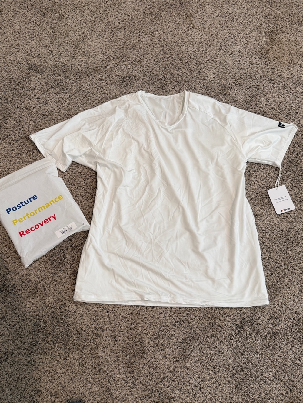 Forme Ace Tee-Performance Posture Tee - White